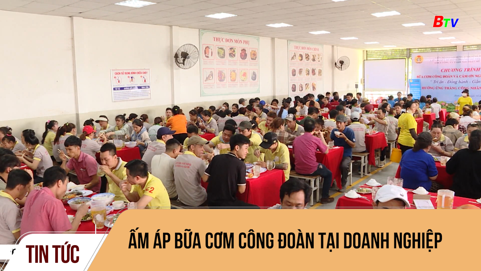 Ấm áp bữa cơm công đoàn tại doanh nghiệp